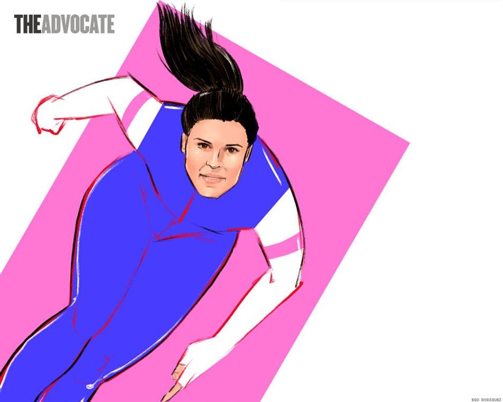 Brittany Bowe, illustration by Ego Rodriguez