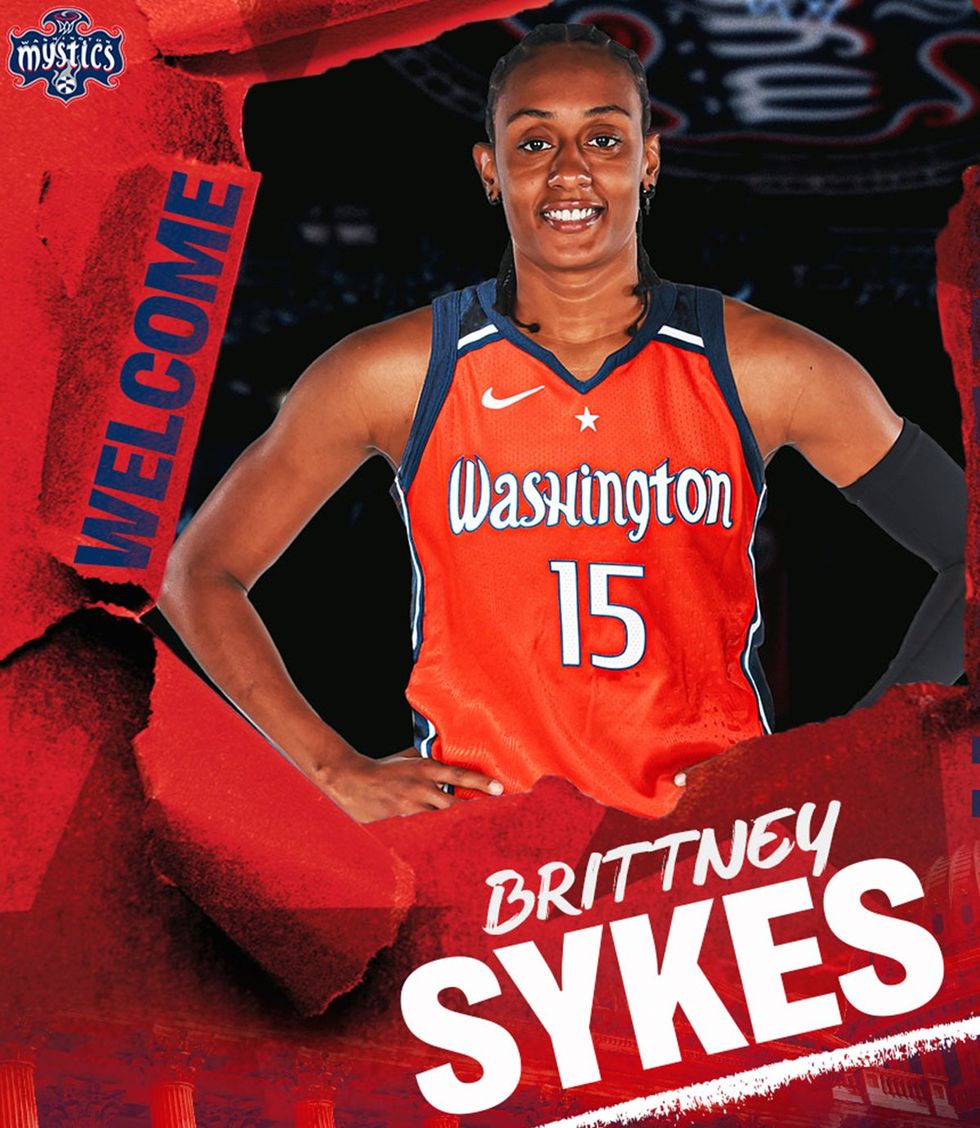 Brittney Sykes Washington Mystics photo gallery queer women 2024 WNBA womens professional basketball league