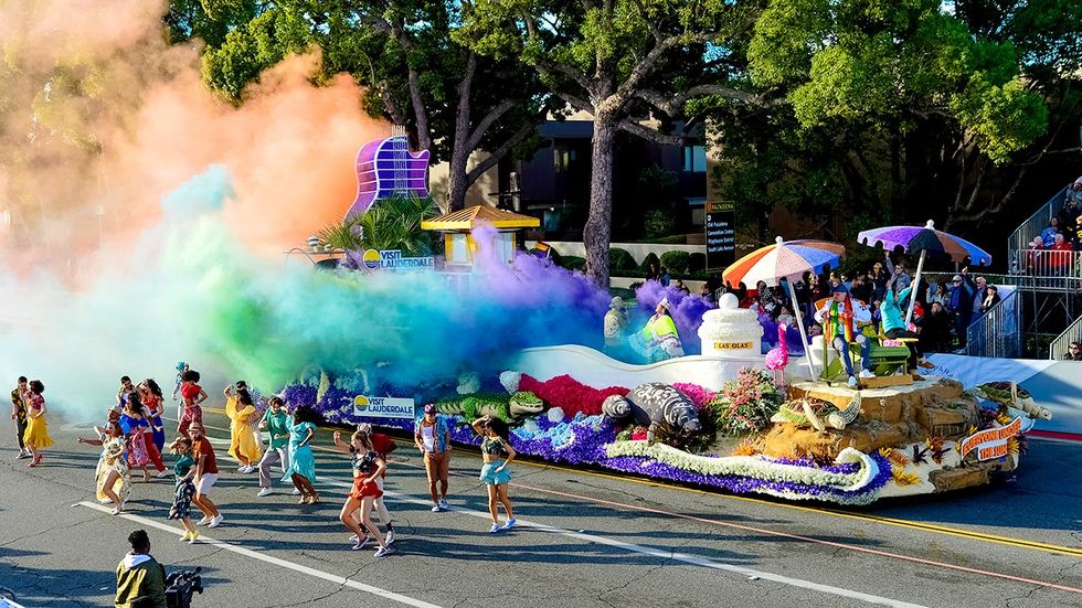 Broward County Visit Lauderdale LGBTQ supportive float 135th Rose Parade