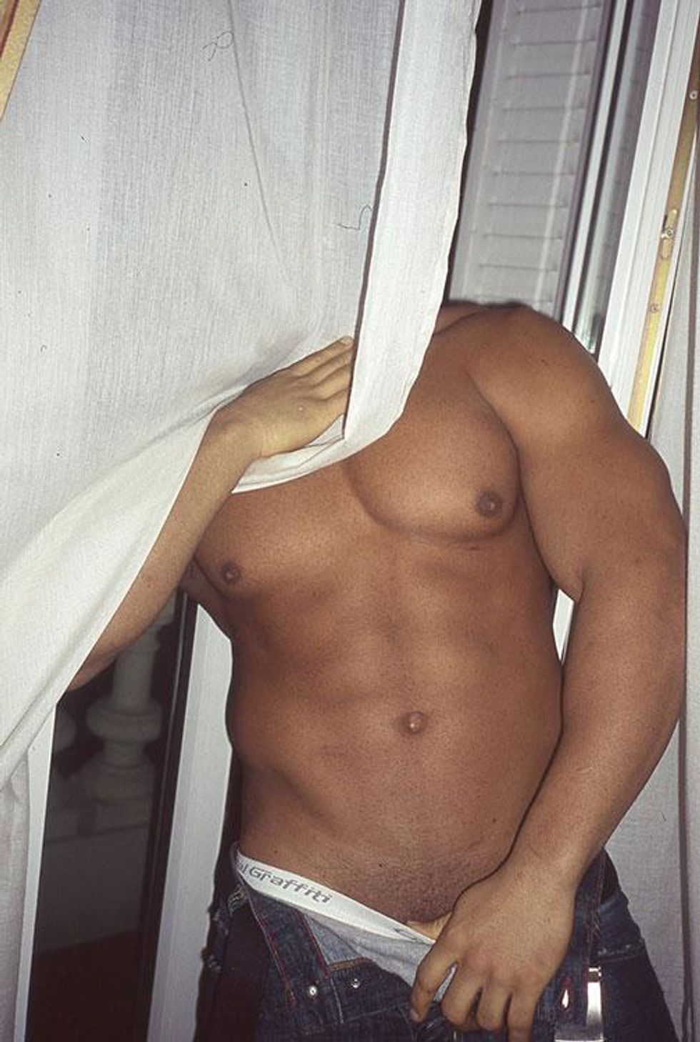 Bruce LaBruce, Hustler Hiding (Madrid), 2009, courtesy of the artist and Tom of Finland Store
