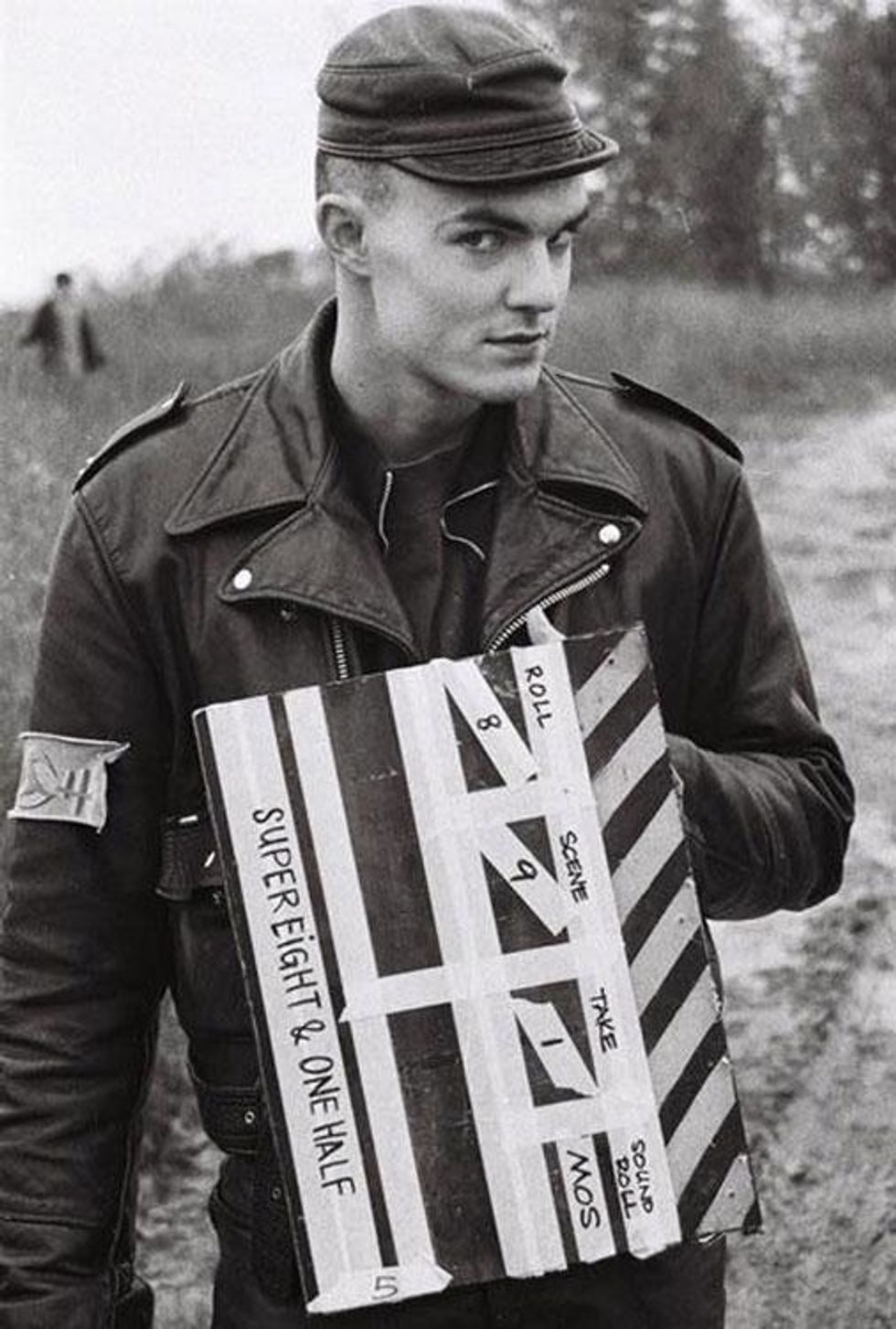 Bruce LaBruce, Klaus von Brucker With Super 8 1/2 Slate, 1993, courtesy of the artist and Tom of Finland Store