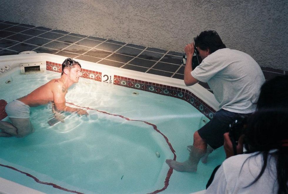 Bruce LaBruce, On the Set of Hustler White #2, 1995, courtesy of the artist and Tom of Finland Store