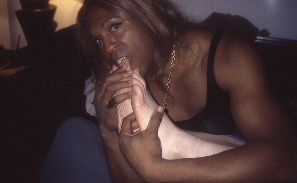 Bruce LaBruce, Vaginal Davis Shrimping #1, 2001, courtesy of the artist and Tom of Finland Store