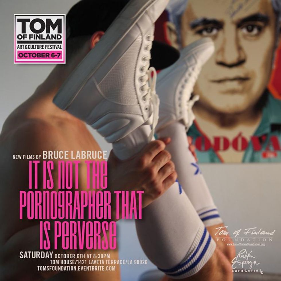 BruceLaBruce: "It Is Not the Pornographer That Is Perverse", screening, Saturday night, 8:30 p.m.