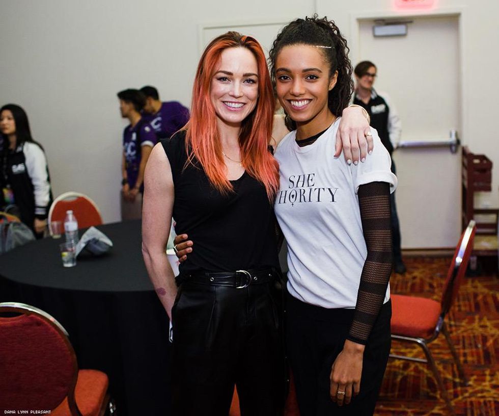 Caity Lotz and Maisie Richardson-Sellers
