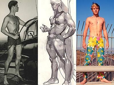 Vintage Retro Nude Beach - Inventing the California Boy