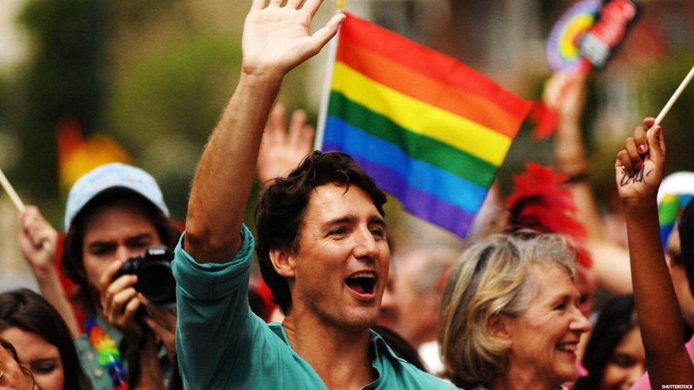 Canadian Prime Minister Justin Trudeau at Pride Event