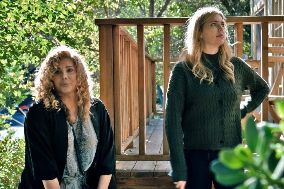 Candis Cayne as Penny, Diora Baird as Eve in Witchy Ways