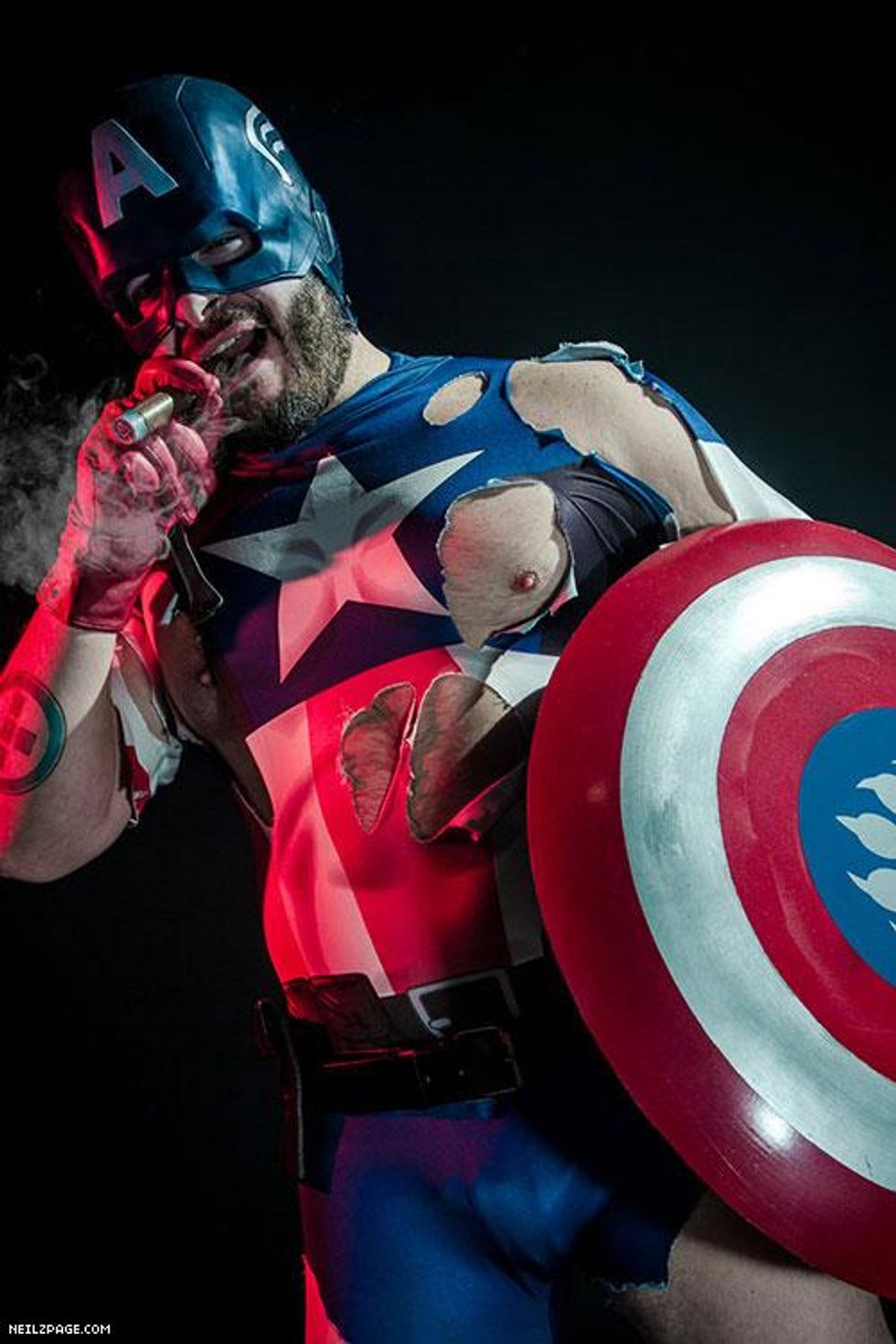 Captain Bearica - the Bears\u2019 favorite superhero!