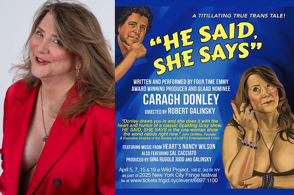 Caragh Donley transgender producer Kelly Clarkson Show alongside he said she said flier