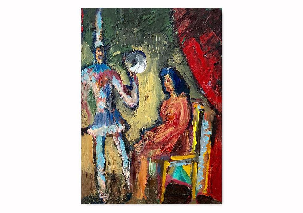 Carlos Almaraz, Crystal Ball, 1989 \u00a9Carlos Almaraz / Photograph: Courtesy Paul Polubinskas Collection