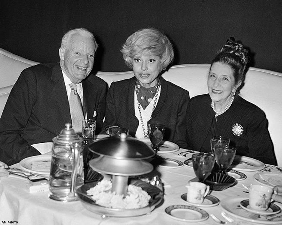 Carol Dines with Alfred Lunt and Lynne Fontanne