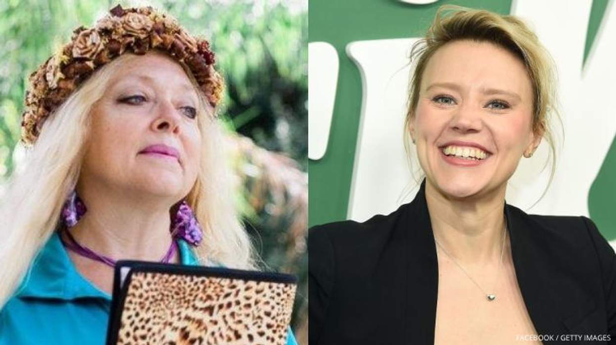 Carole Baskin and Kate McKinnon