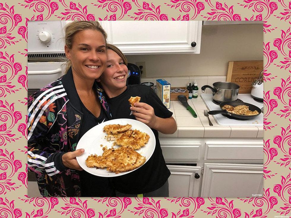 Cat Cora and Family