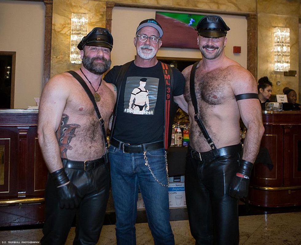 Center: Ralph Bruneau, International Mr. Leather 2017