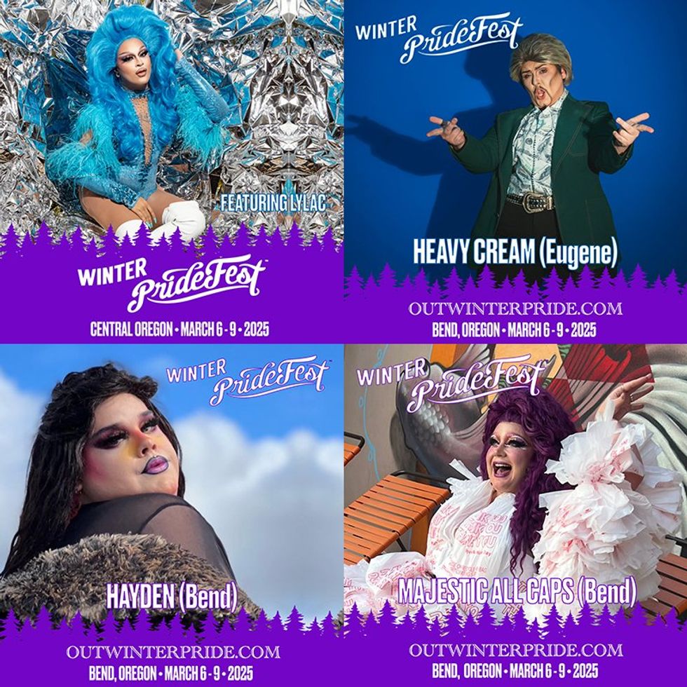 Central Oregon Winter Pride fliers