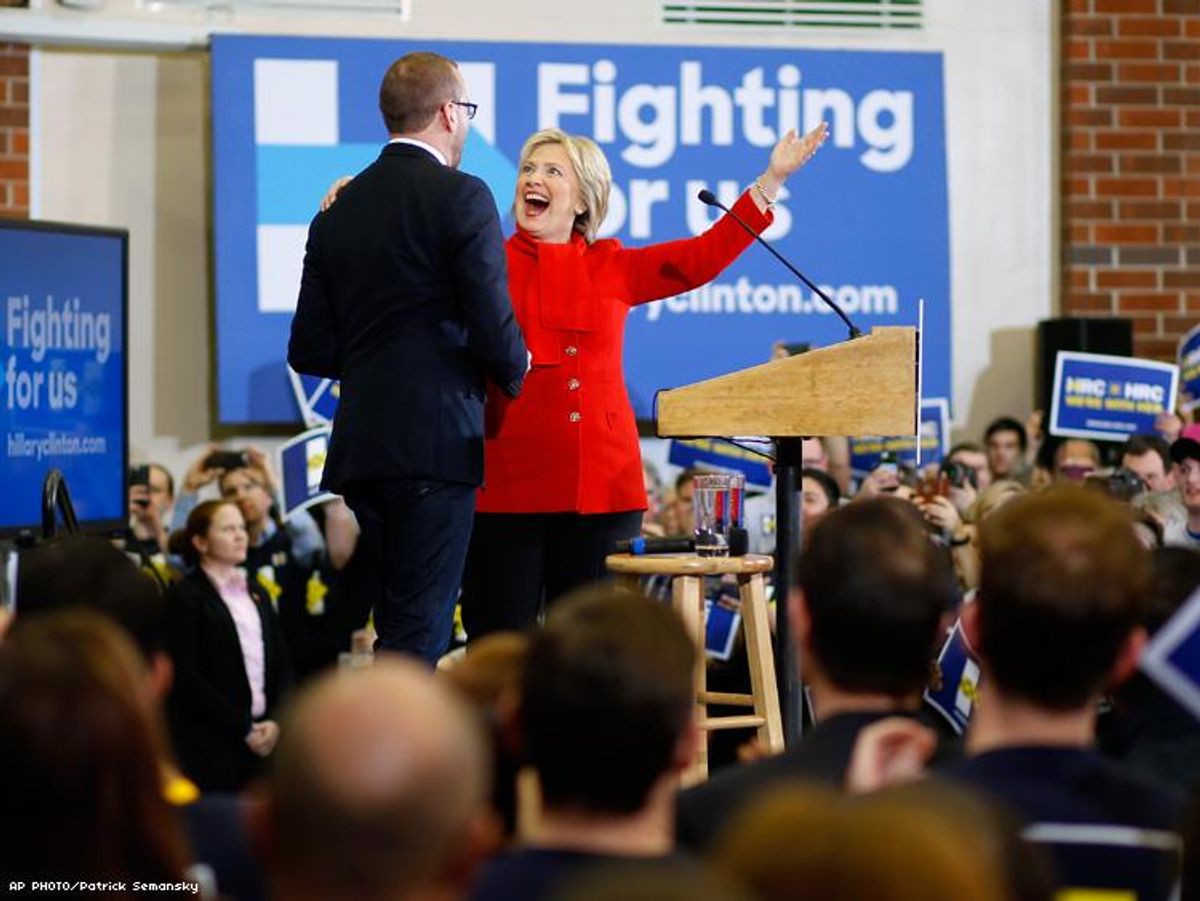 Chad Griffin and HIllary Clinton