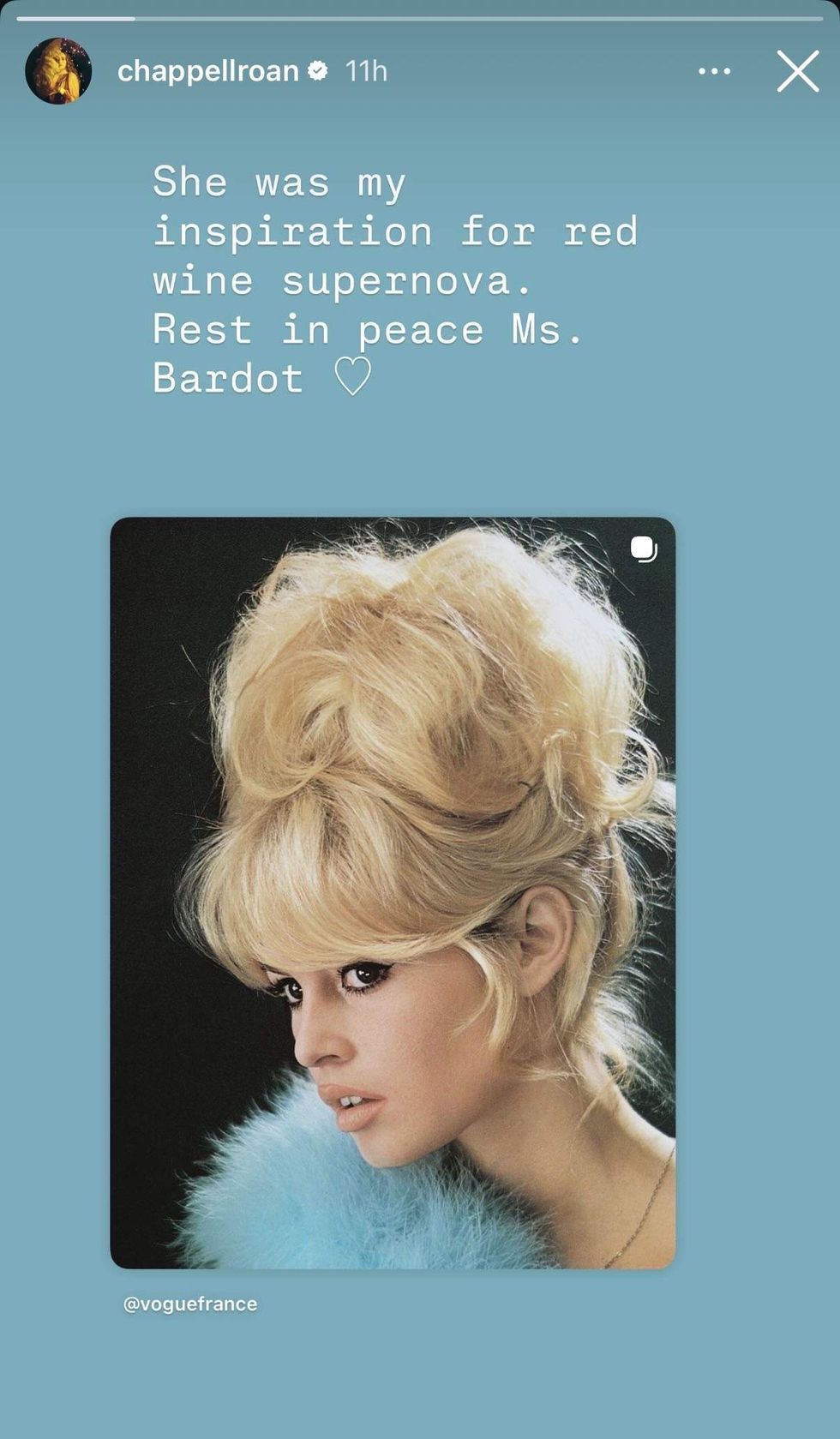 Chappell Roan's tribute to Brigitte Bardot
