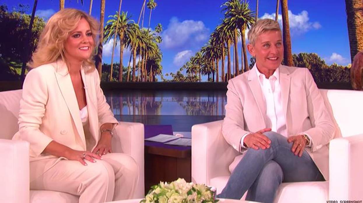 Charlotte Awbery and Ellen DeGeneres