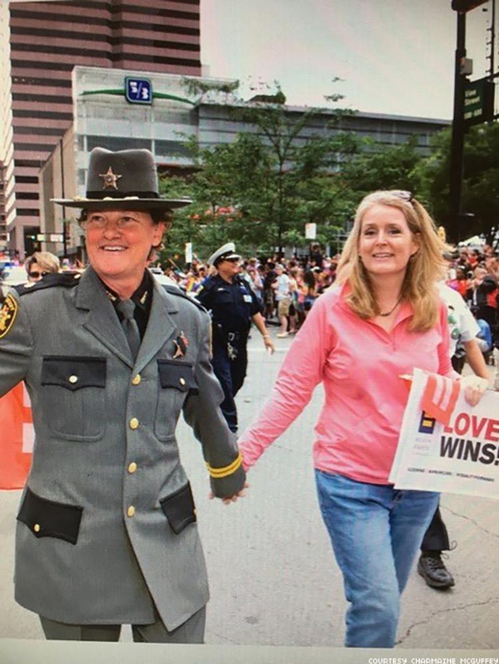 Charmaine McGuffey and Christine Sandusky