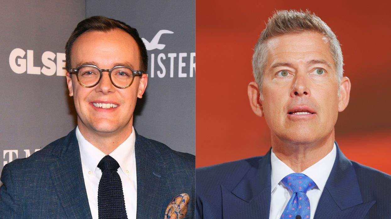 Chasten Buttigieg (left) and Sean Duffy