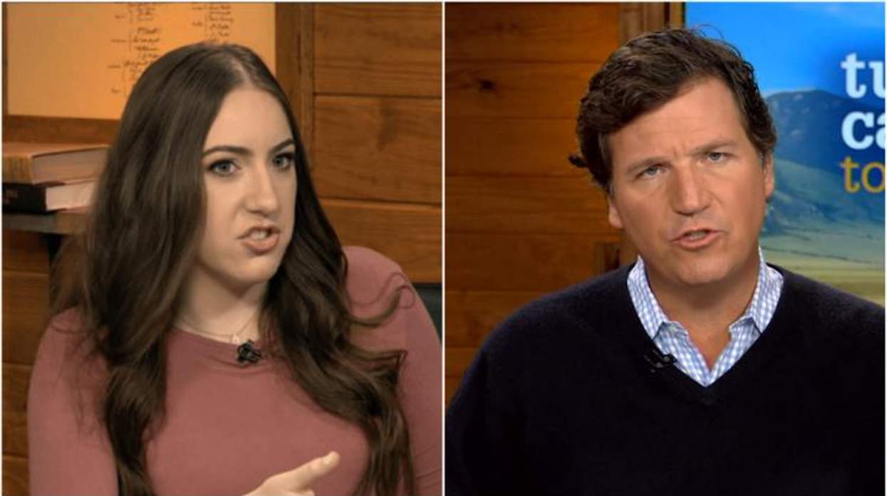 Chaya Raichik and Tucker Carlson on Tucker Carlson Today