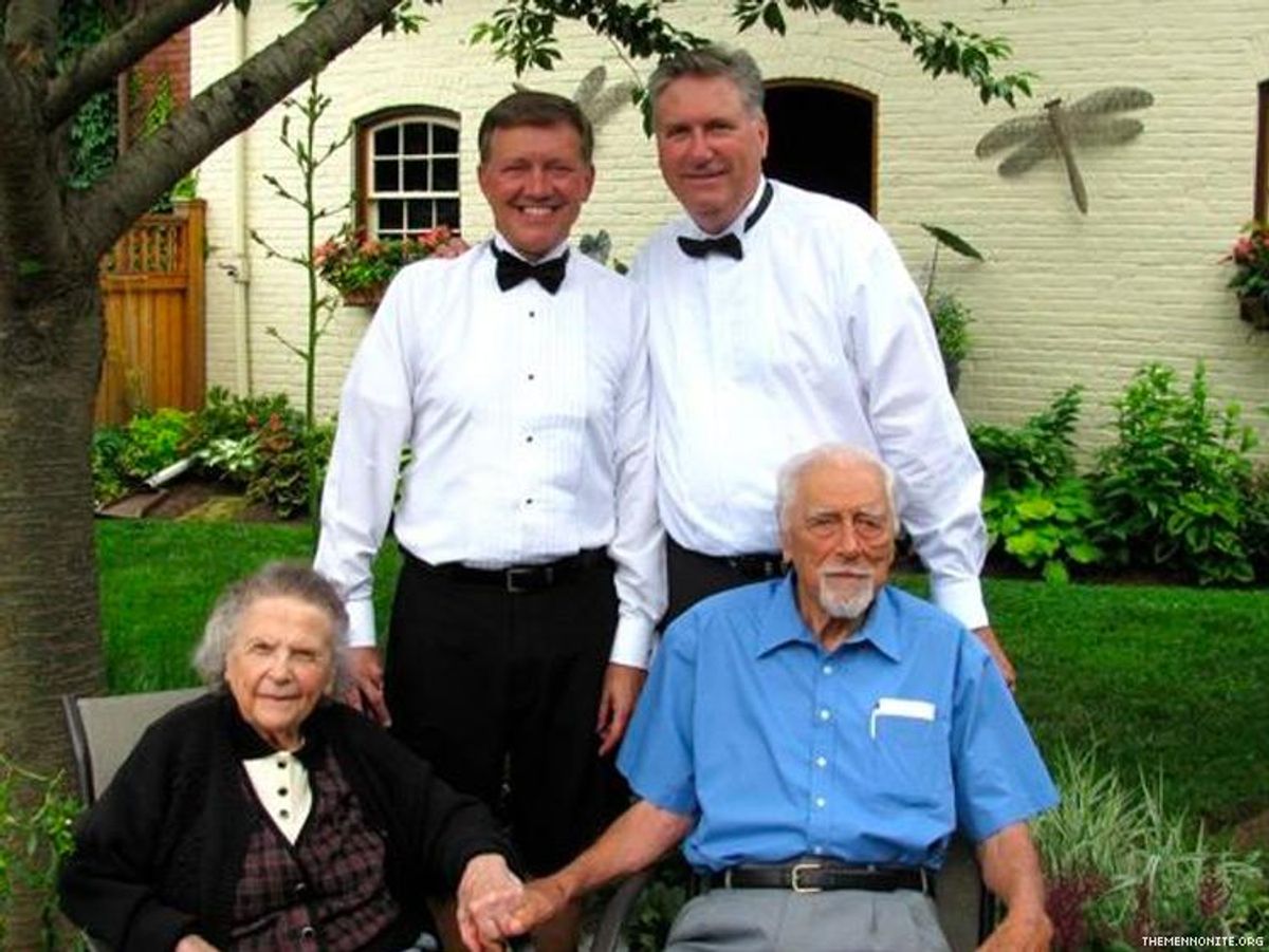 Chester Wenger and family