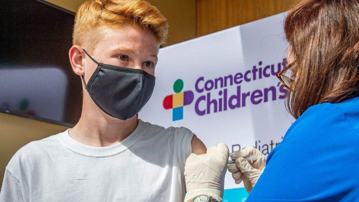 child getting a vaccine