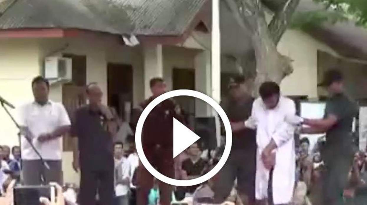 Chilling Public Caning Of Gay Indonesians