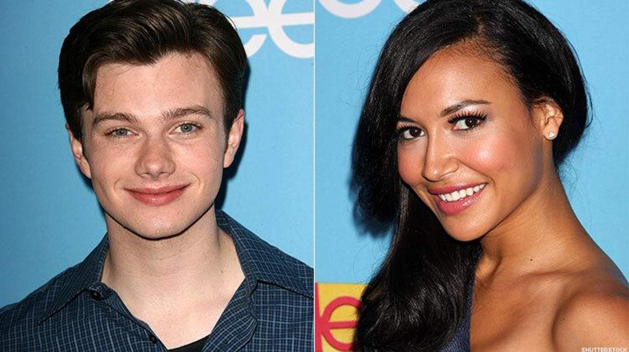 Chris Colfer and Naya Rivera
