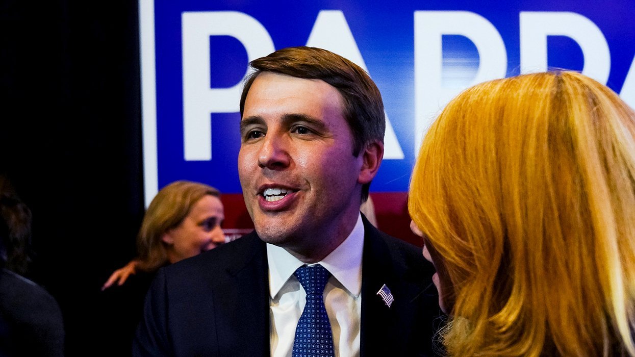 Chris Pappas midterm victory during an election night watch party 2022