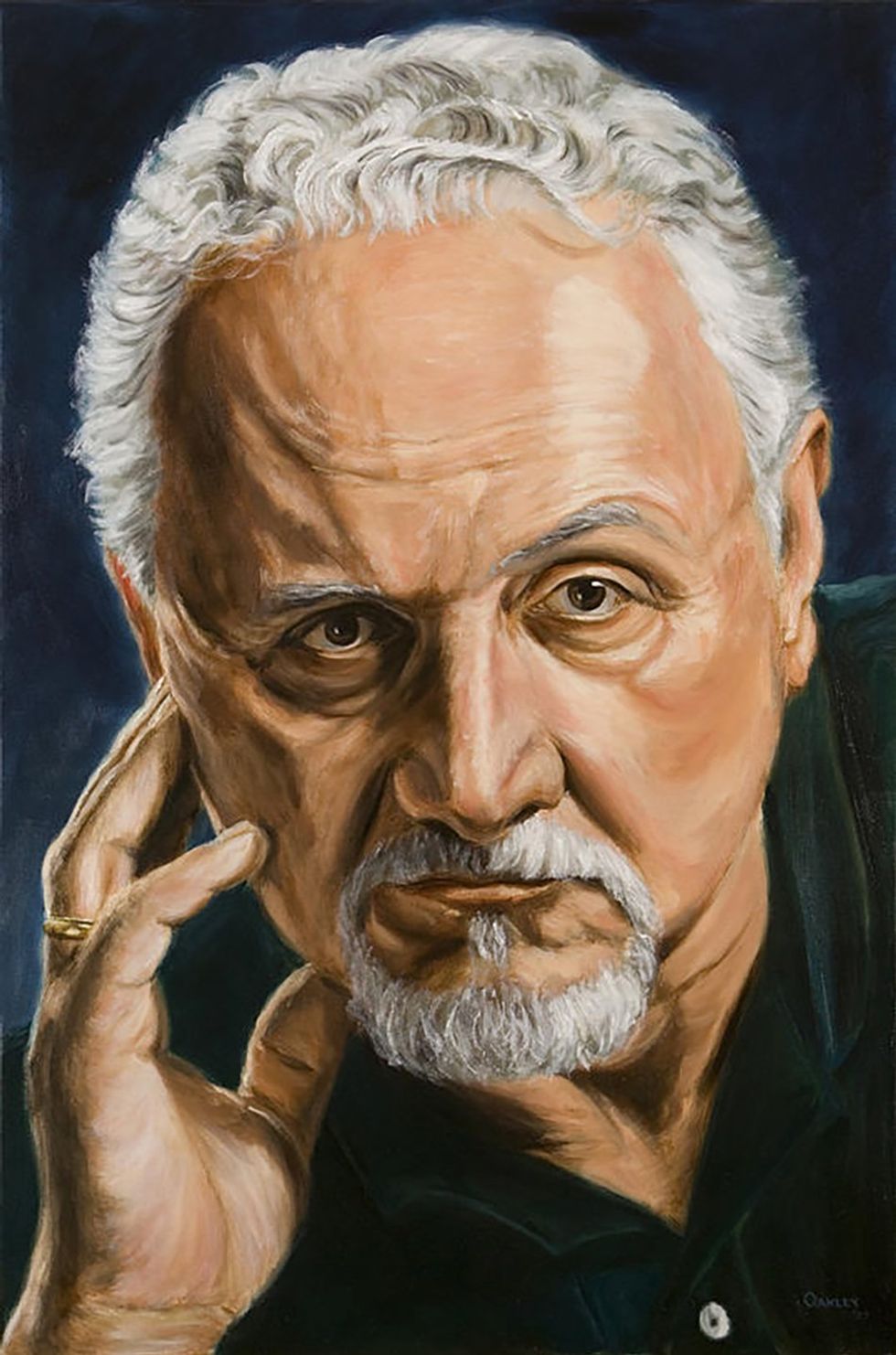 Christopher Oakley's painting of Felice Picano