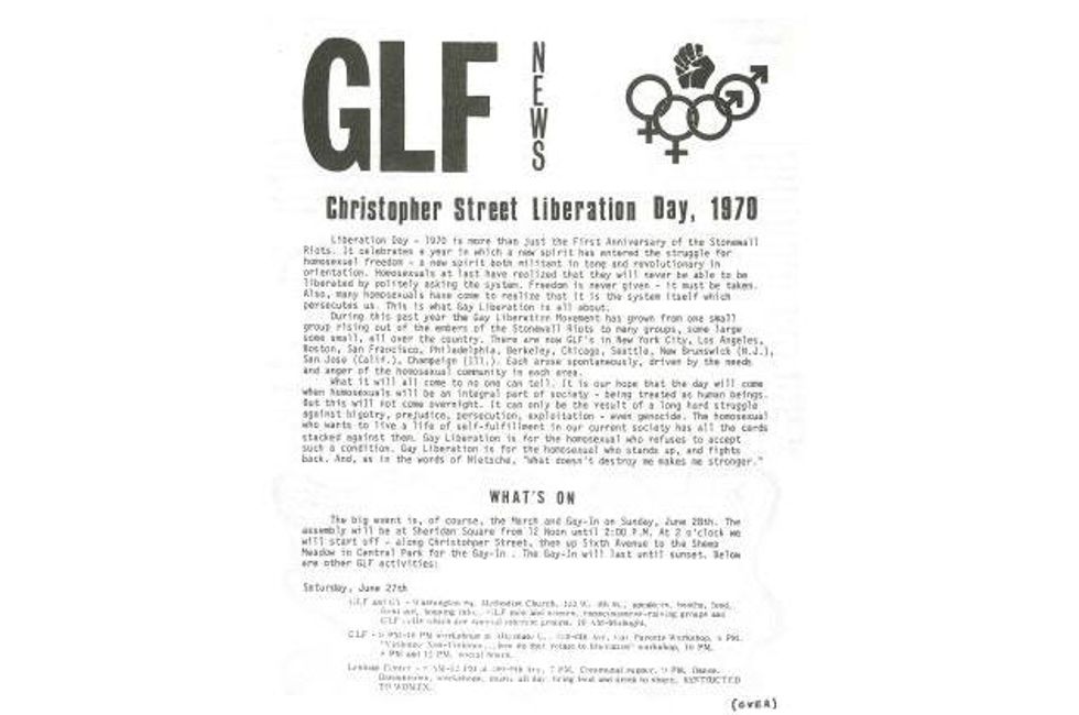 Christopher Street Liberation Day flier