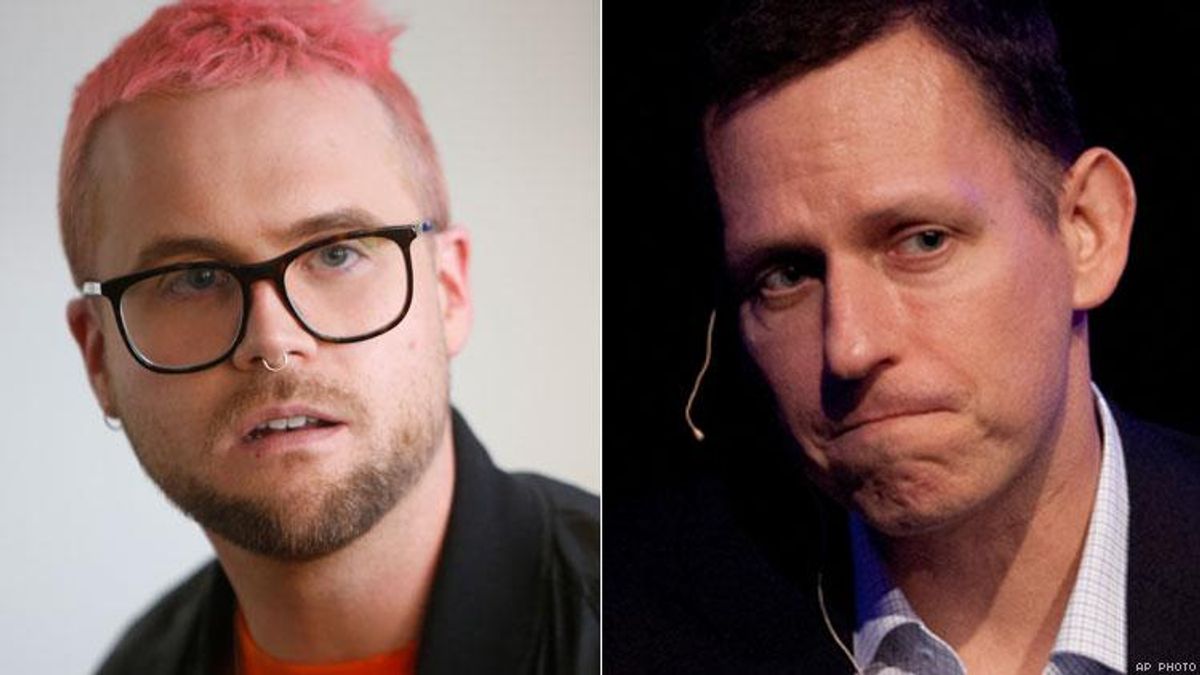 Christopher Wylie and Peter Thiel