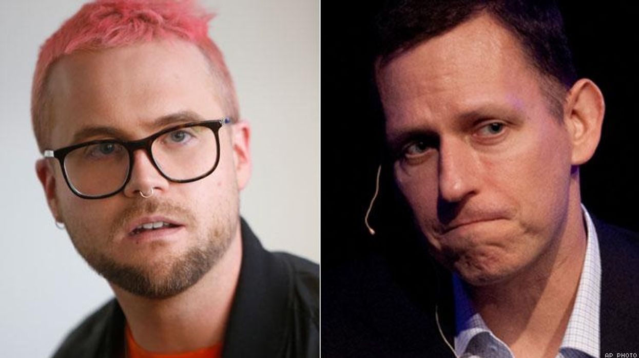 Christopher Wylie and Peter Thiel