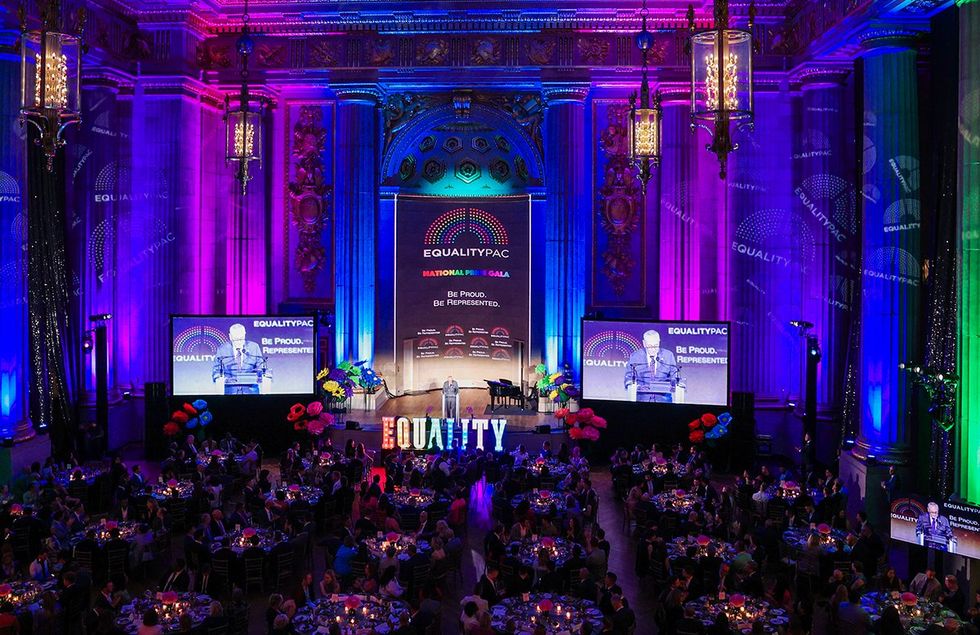 Chuck Schumer speaks onstage at the Equality PAC Gala Washington DC June 2025