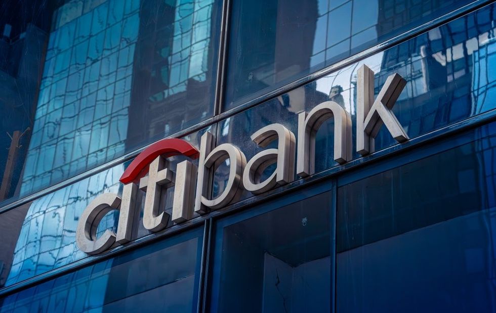 Citibank logo on building