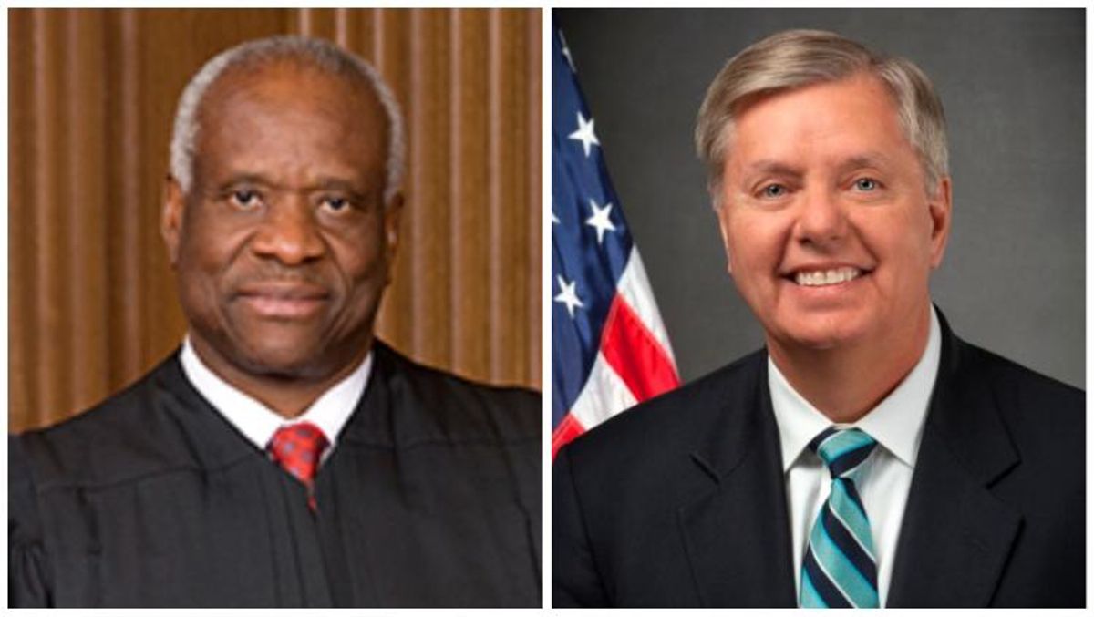 Clarence Thomas and Lindsey Graham