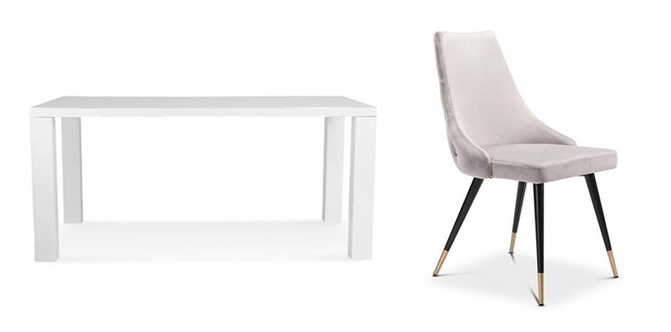 Cloverdale Table and Lula Side Chairs