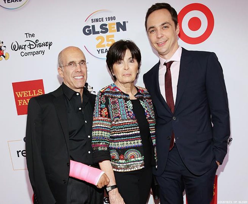 Cochairs Marilyn Katzenberg, Jeffrey Katzenberg, and Jim Parsons