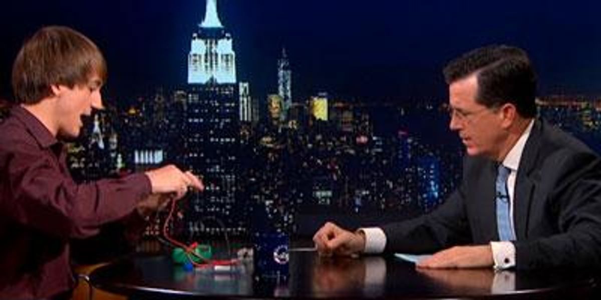 Colbert Science Stephen Colbert Gushes Over Gay Teen Science Prodigy | Advocate.com