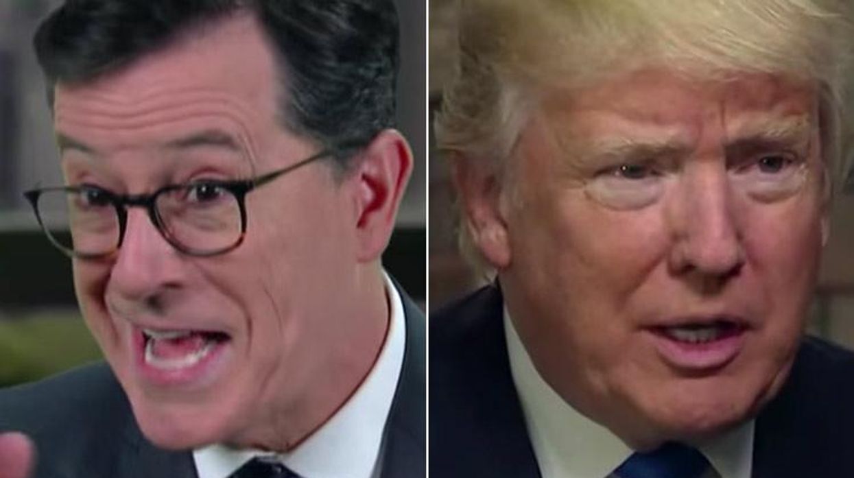 Colbert and Trump