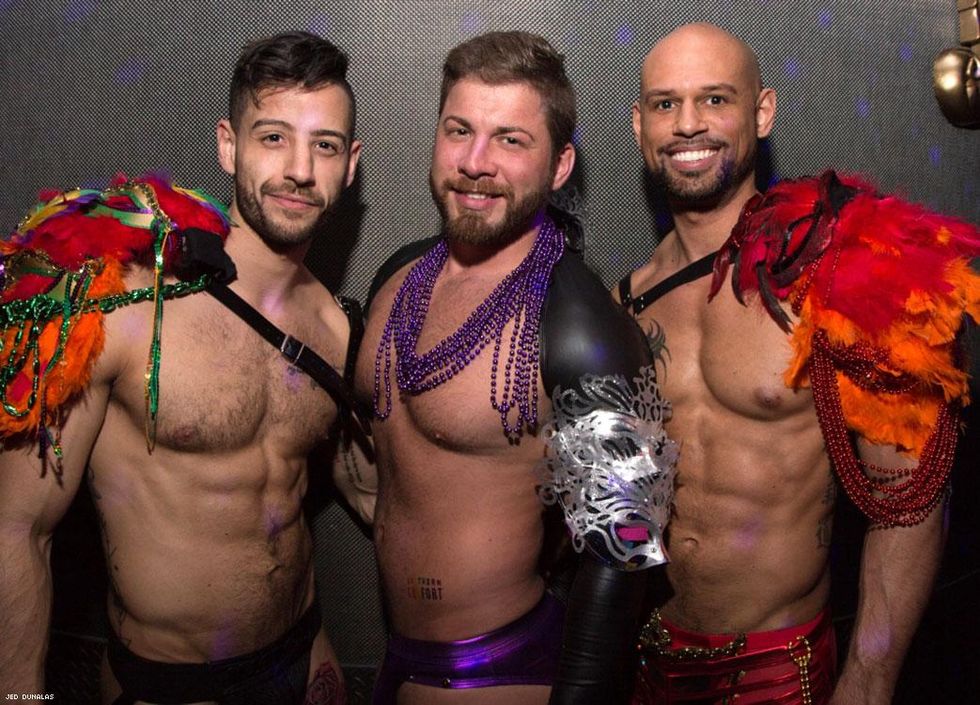 Cold weather is no bar to nearly nude hijinks on Fat Tuesday. Read more below.