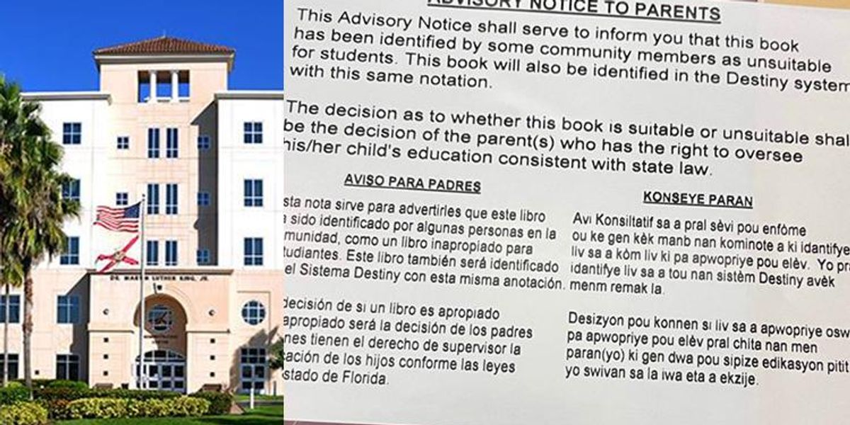 1200px x 600px - LGBTQ+ Books Given Warning Labels in Florida School District