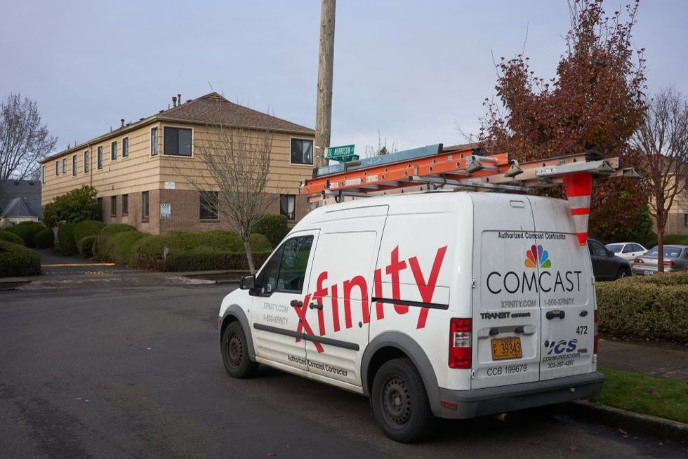 Comcast Xfinity car in neighborhood