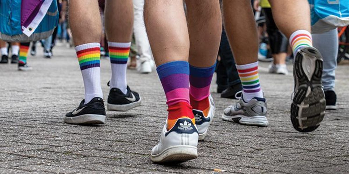 Dream Weaver Socks, Rainbow Pride Socks