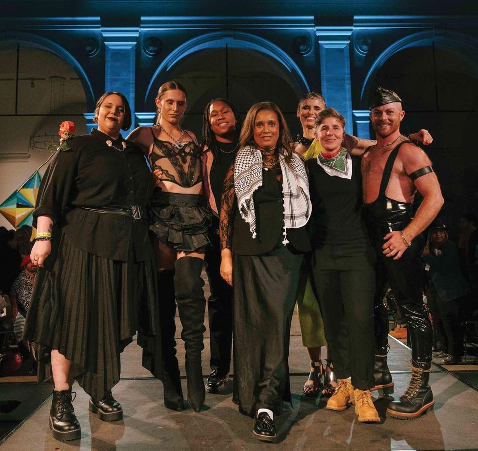 Creative director and CEO Anita Dolce Vita with the dapperQ fashion show crew