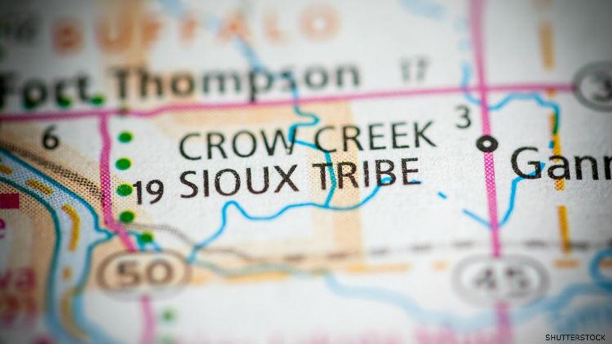 Crow Creek Sioux Map