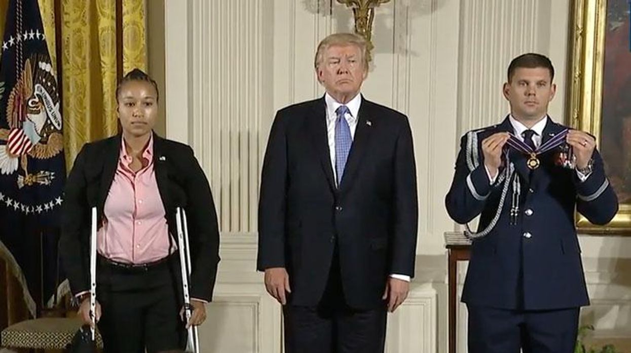 Crystal Griner with Trump