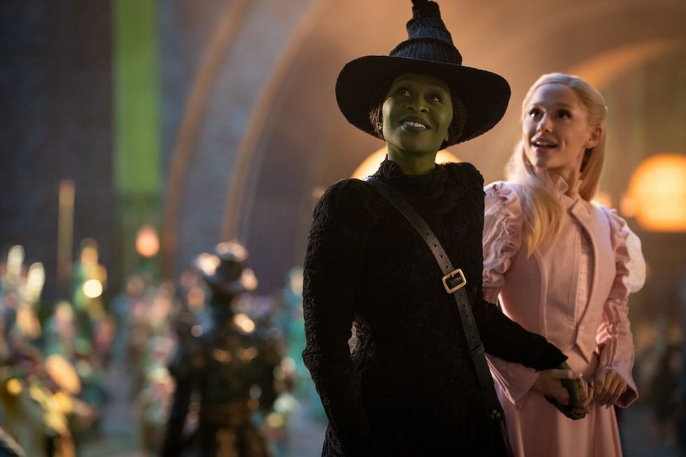Cynthia Erivo is Elphaba and Ariana Grande is Glinda in 'Wicked,' directed by Jon M. Chu
